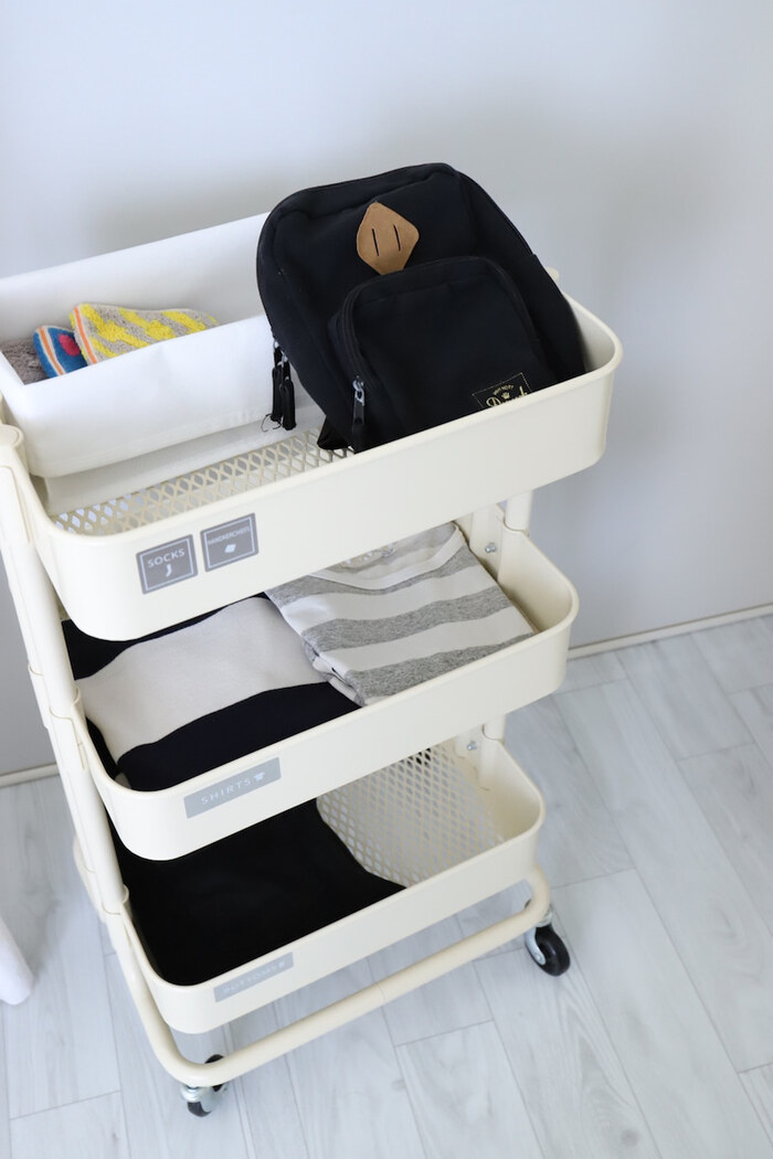 無印で・子供が自分で身支度できる通園グッズ収納♪と、話題のノート術 ＆ 溜め込まない写真整理術 : いつでも、HOME Powered byライブドアブログ