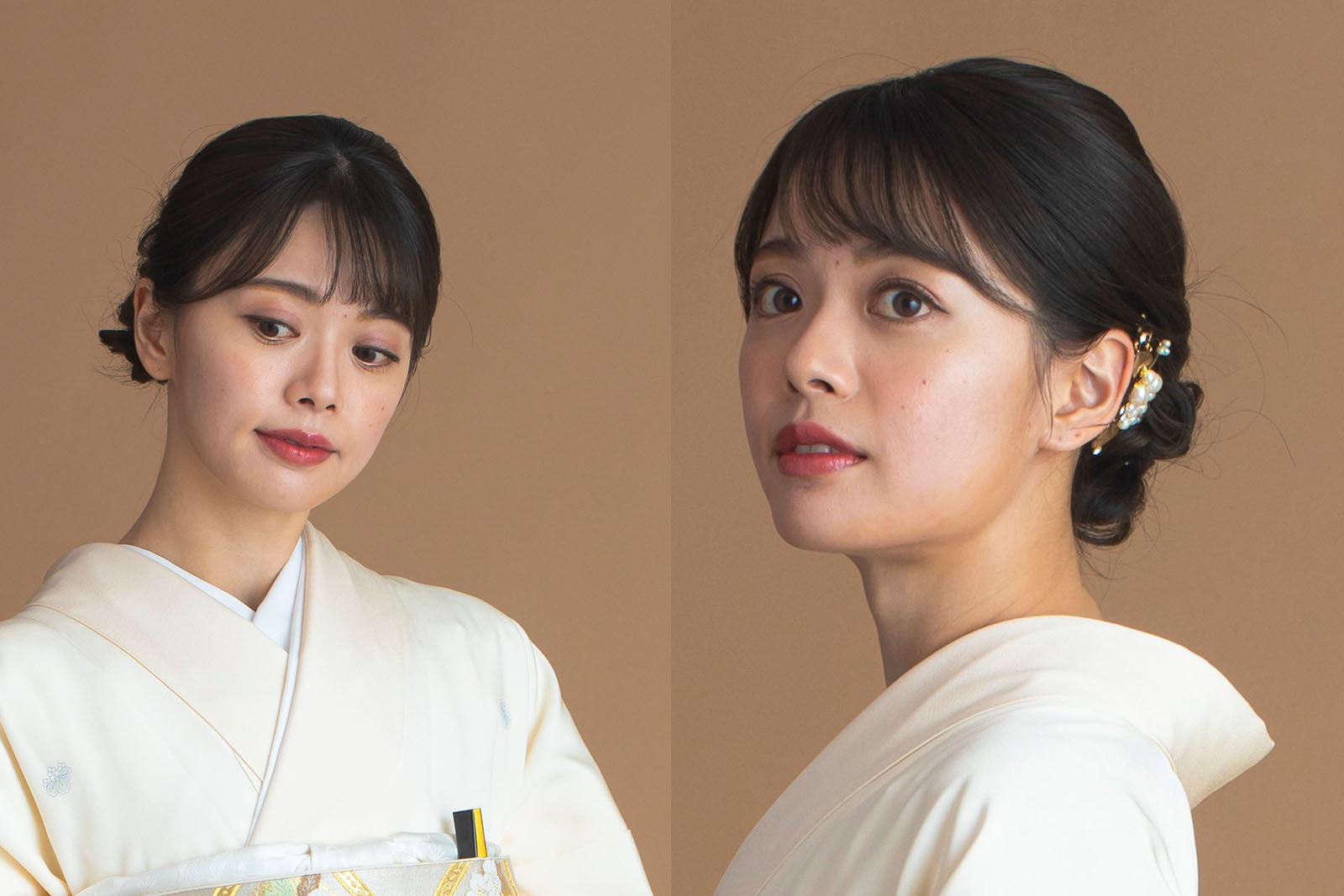 アルマリアン福岡ご結婚式に参列ご親族50代ミディアム 留袖ヘアヘアセット・着付け専門店Three-keys福岡天神の着物レンタルが出来るサロン