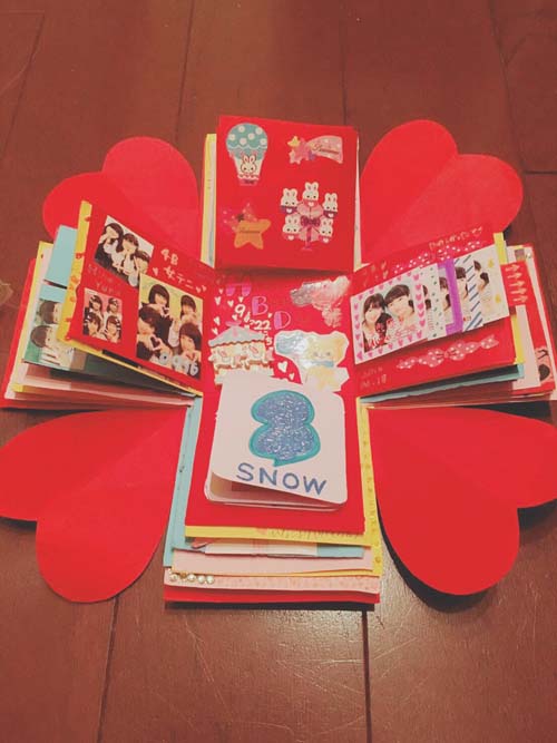 仕掛けでワクワク！友達や彼氏に贈りたい何度も見たくなるお誕生日アルバム 手作りアルバムアルバムキッチン