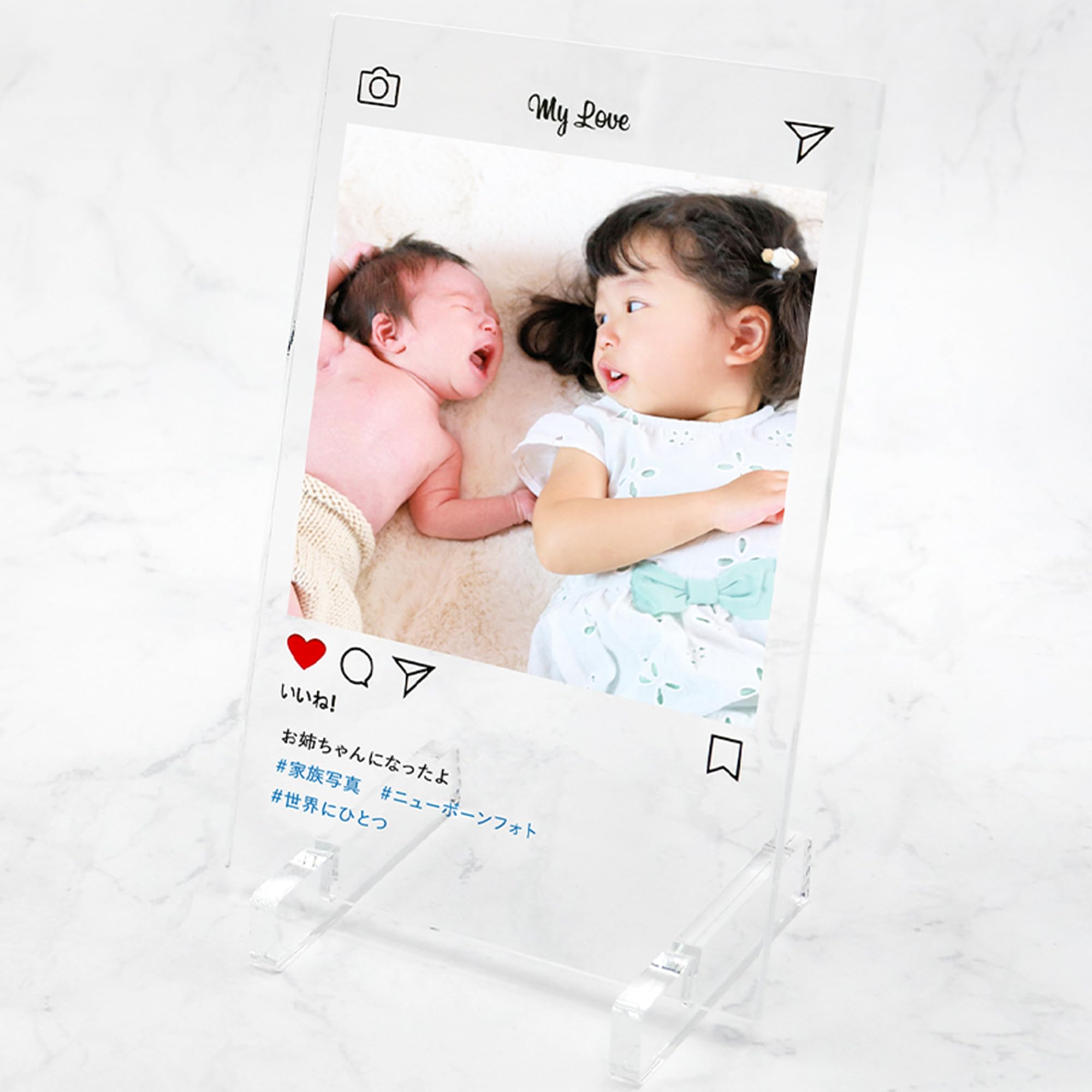 ミュージックアプリ風フォトフレームVol.2 カップル インスタ映え SNS ミュージックアプリ スマホ画面 夫婦 記念日 一年記念日気持ちの伝わる ギフト 青春 高校生 大学生 彼氏 彼女 写真 かわいい オーダーメイド オリジナル 記念 記念品 誕生日 写真立て 写真 フォト