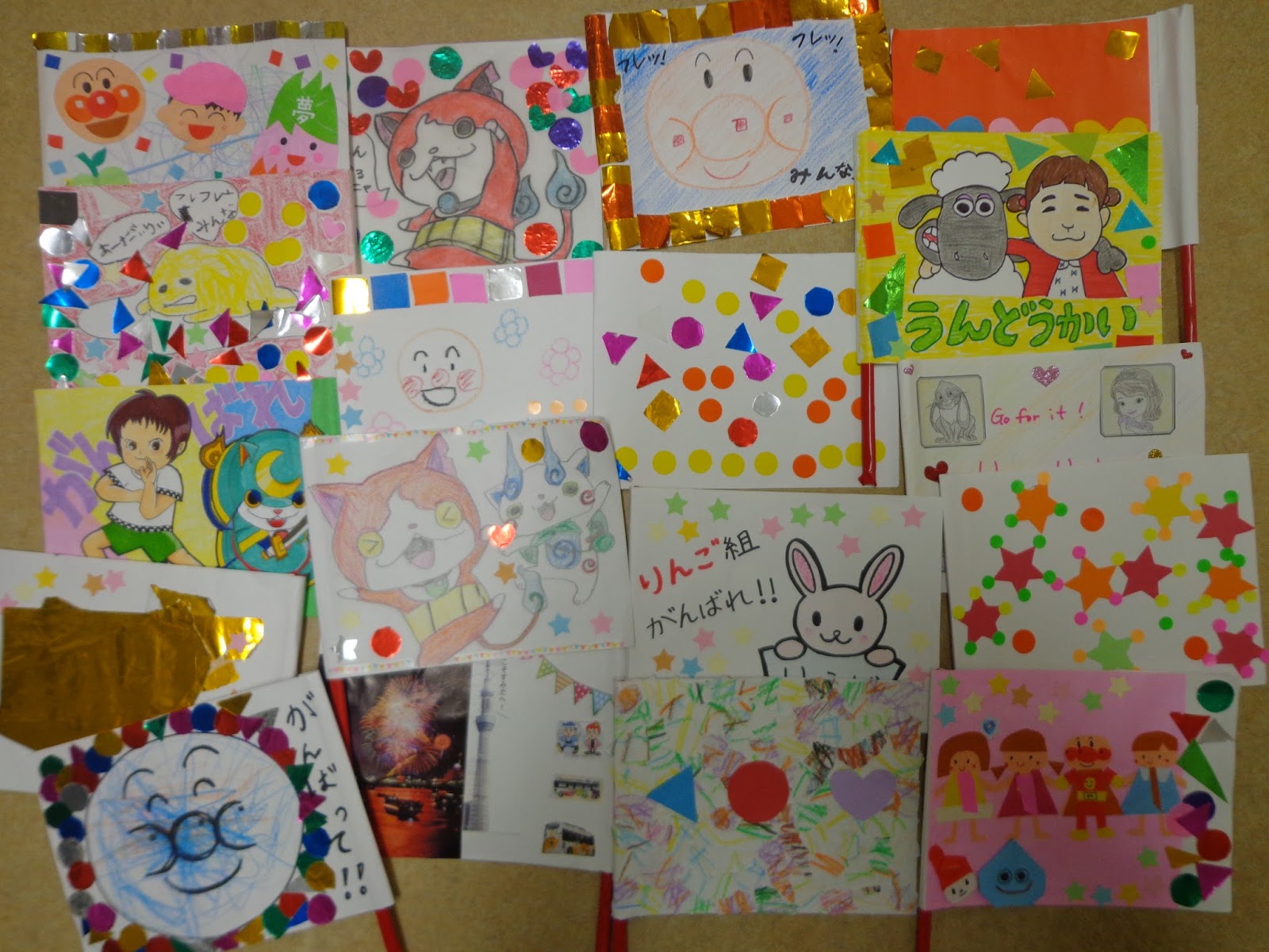 運動会 保育 製作 旗TikTok