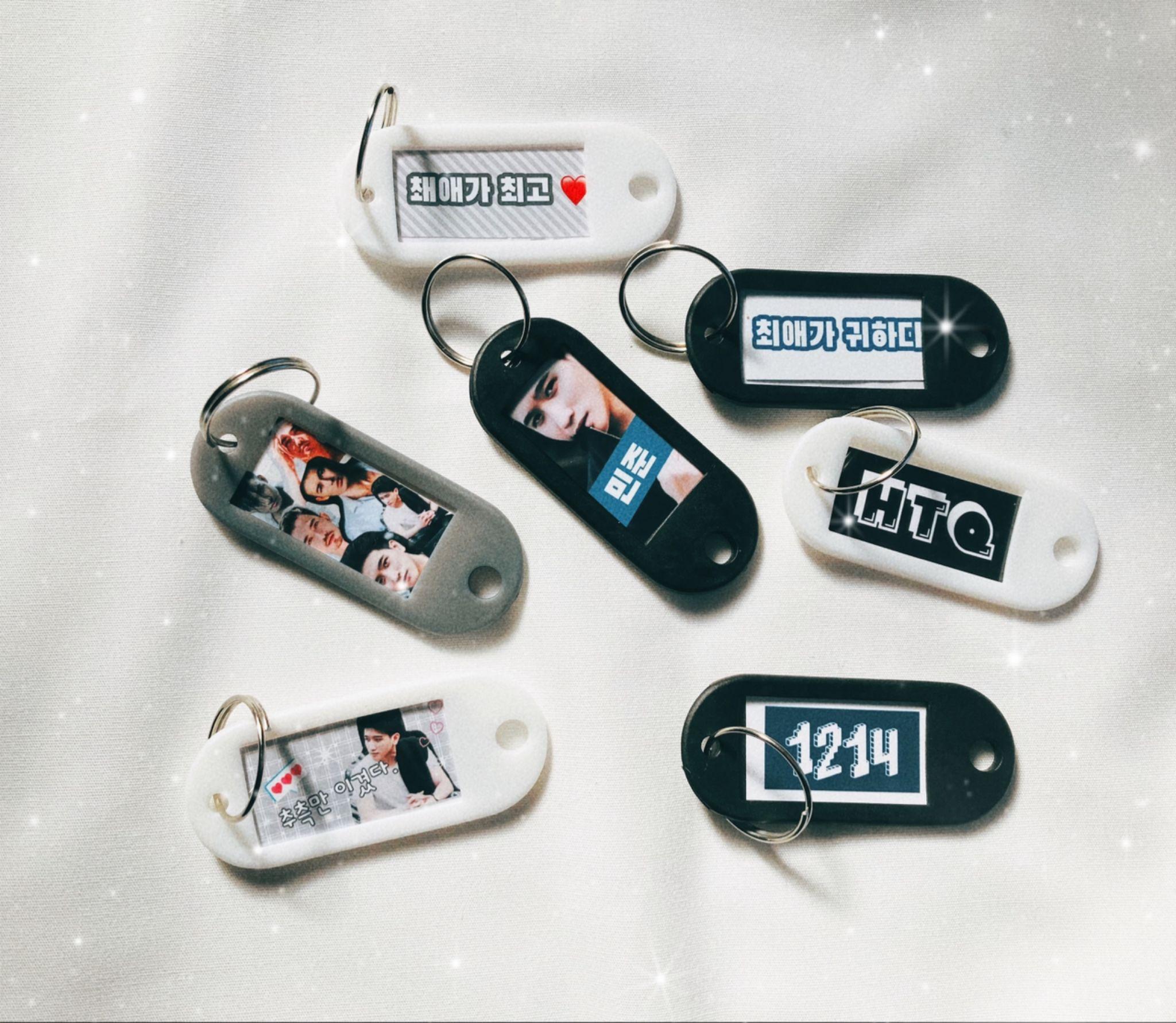 028 推し活ネームキーホルダー ミルキーブルーの通販 by PIYO's shopラクマ