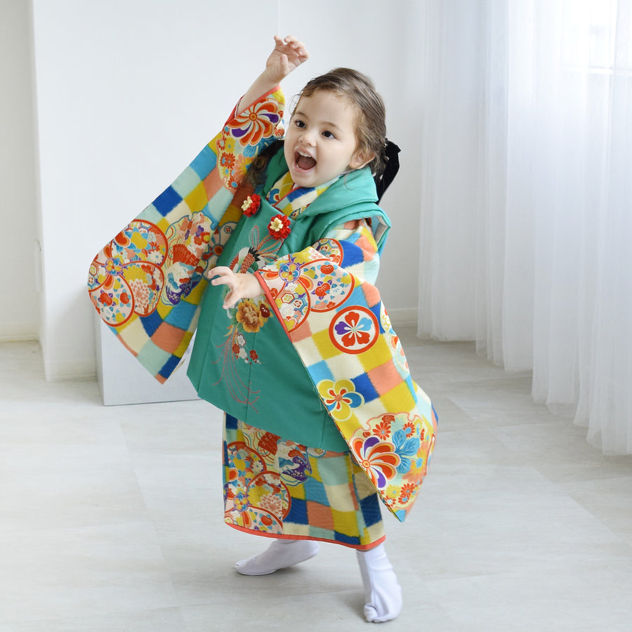 二部式着物 赤絞り 楽天市場レンタル ベビー着物赤の絞り調 毬 二部式着物322-3女の子 ひな祭り 桃の節句 花柄 和装 和服 赤ちゃんプレゼント ベビー服 子供 ベビー ひなまつり 衣装 子供服 ベビーの着物 こどもの日 子供の日 お正月 衣装 衣裳 ☆送料無料