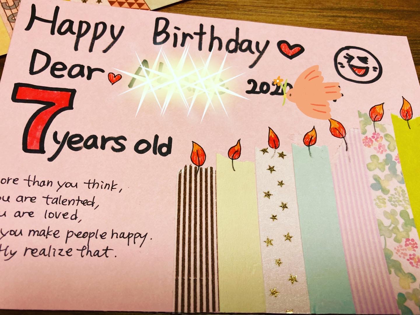 誕生日メッセージ 手書きTikTok