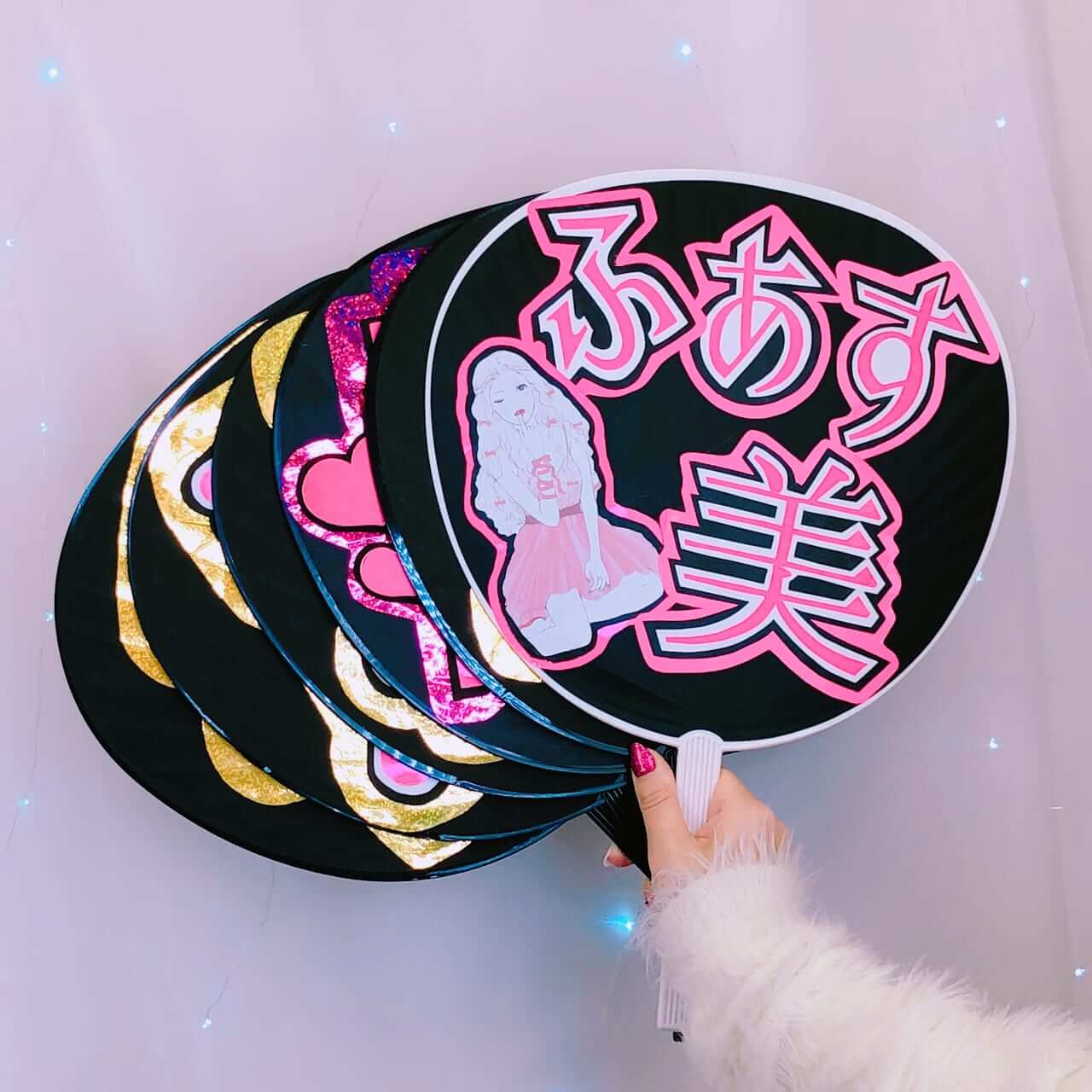 うちわ作り この作り方で難しい方はもっと簡単に作れる新動画あげてますのでそちらをご覧下さい🐰