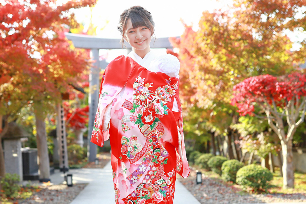 お宮参りの親子コーデ。LEE