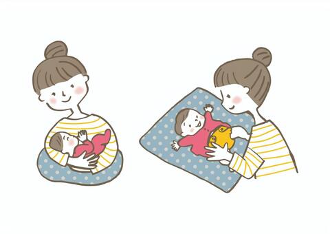 オムツを替える父親のイラストかわいいフリー素材集 いらすとや