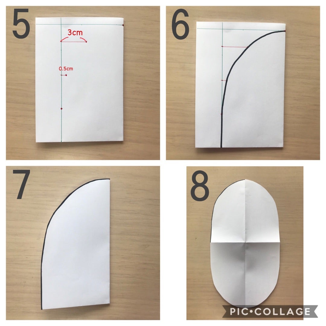 簡単かわいい！ベビー帽子・ミトン型紙 作り方 はぎれで作れる