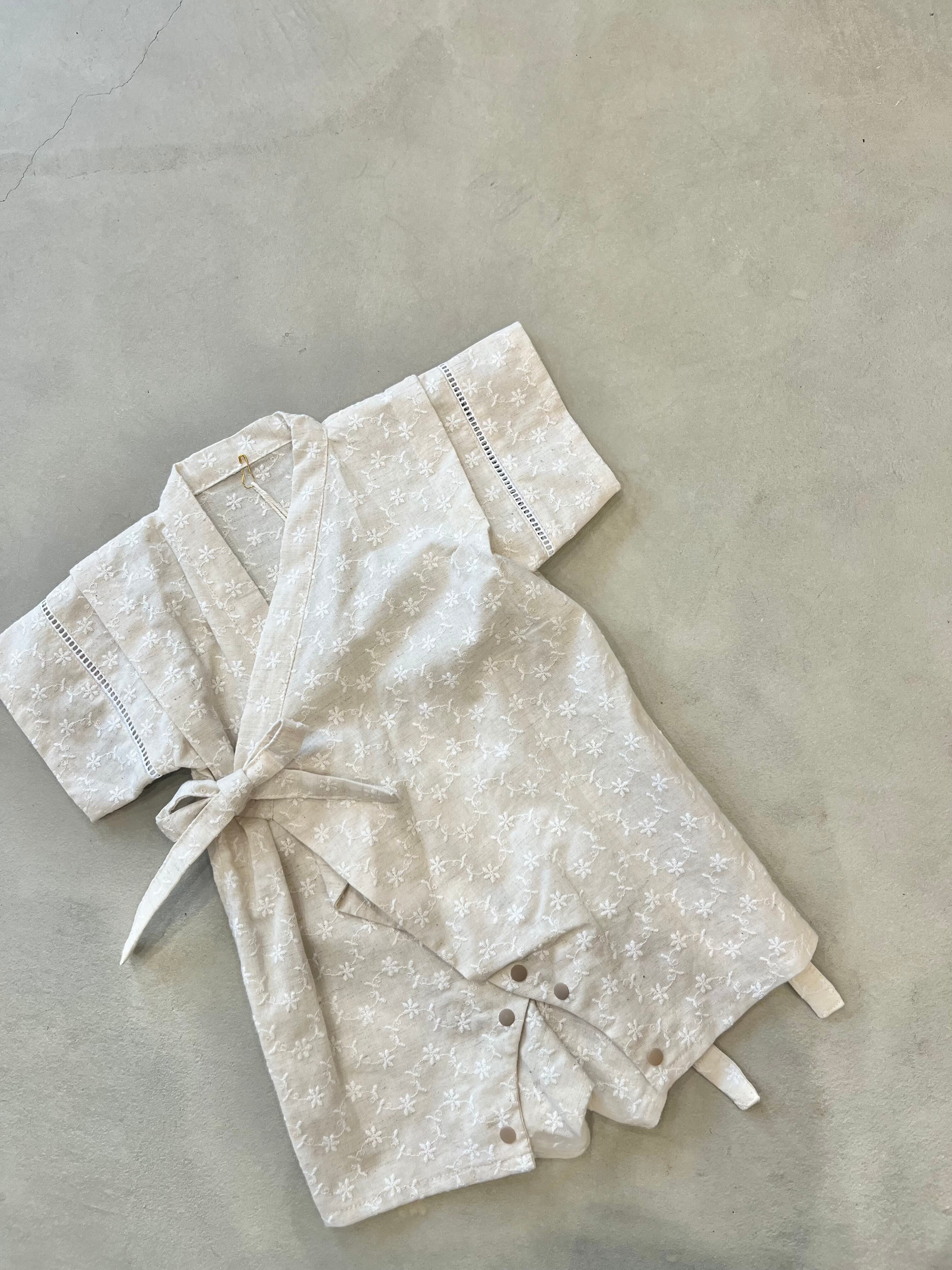 甚平ロンパースの作り方 70・80㎝ 型紙なしで作れる無料製図赤ちゃん甚平