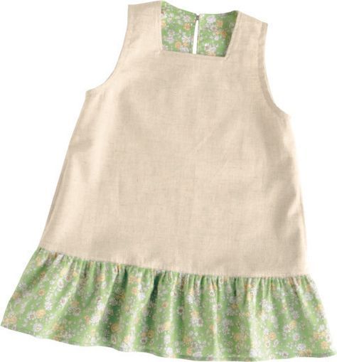 子供服Vネックジャンパースカートの作り方_親子お揃い