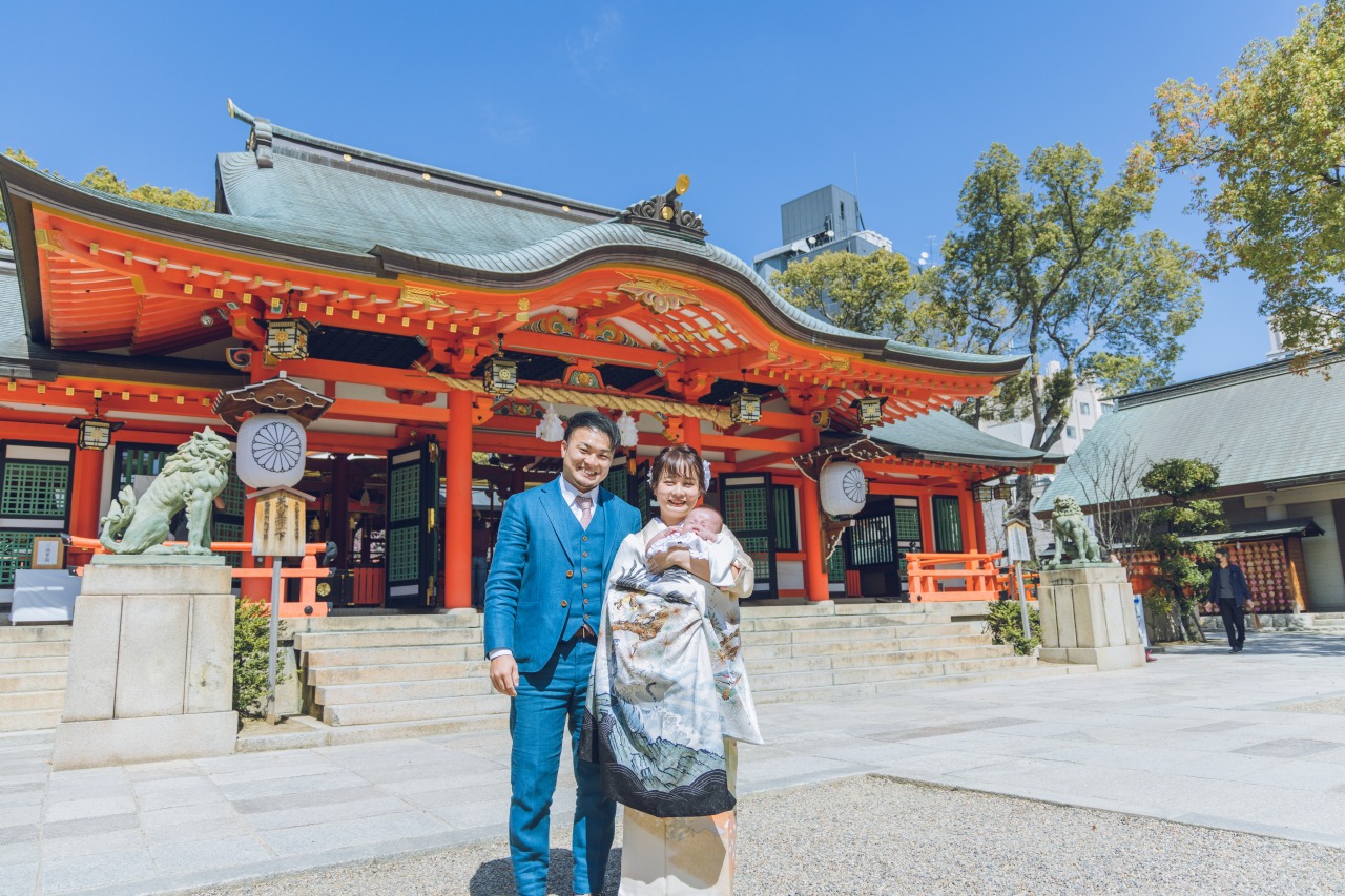 七五三の出張撮影神戸市・生田神社出張撮影のNUU PHOTO ヌーフォト 家族写真・七五三・お宮参り ・プロフィール写真西宮・芦屋・宝塚・神戸・大阪