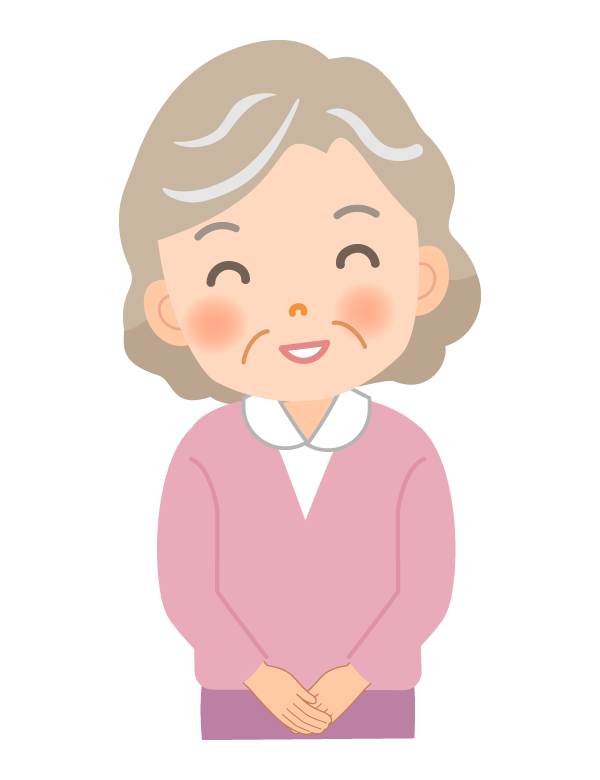 笑顔のおばあちゃんのイラスト素材98369101- PIXTA