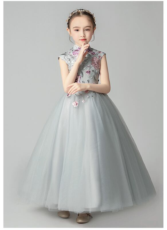 子供ドレス ピアノ発表会 中学生 ワンピース 女の子 キッズドレス 子供服 ロング パーティードレス ジュニア