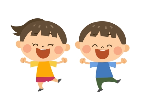 元気な子供たち無料イラスト素材素材ラボ