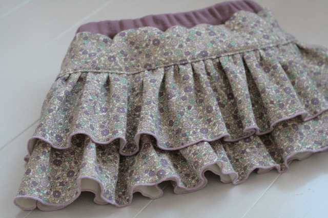 子供服 フリルスリーブティアードワンピ－スの作り方