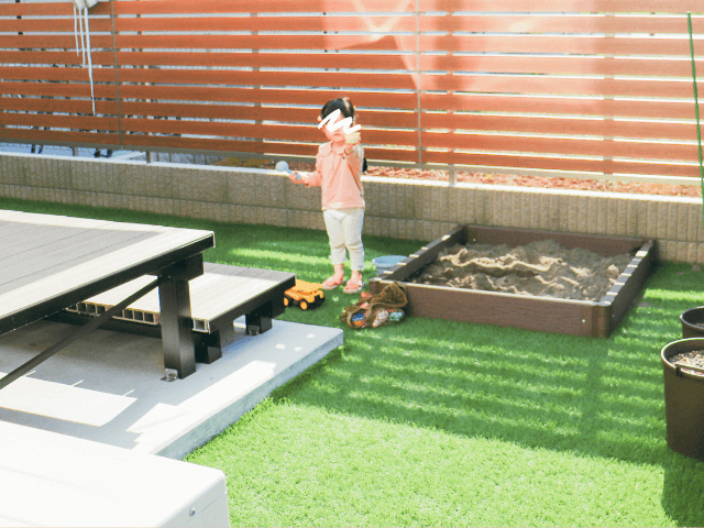 砂場完成～砂場の作り方♪プチDIY＊＊nao＊日記～2017年1月３人目が生まれました☆