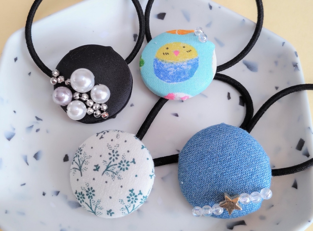 100均ビーズでヘアゴムをハンドメイド！子供も大人も簡単な作り方