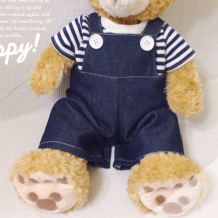 ぬいぐるみ服型紙の作り方70