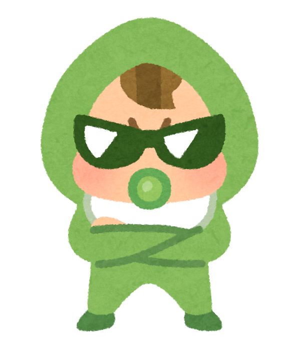 笑顔の赤ちゃんのイラスト素材 おむつ姿・背景透過PNG- フリーかわいい- かわいい素材、ぜんぶ無料