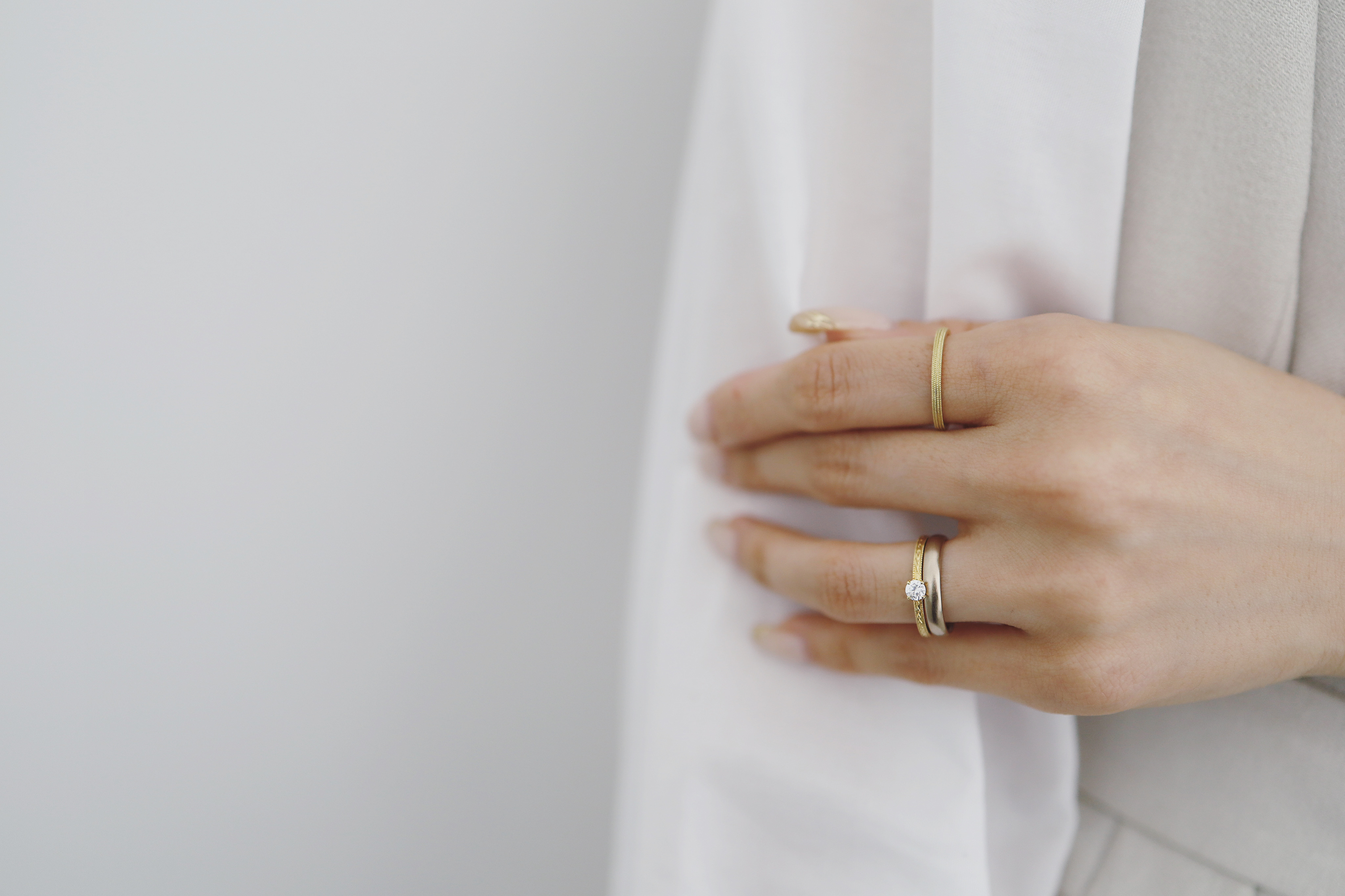 結婚指輪と婚約指輪の重ね付け特集garden姫路