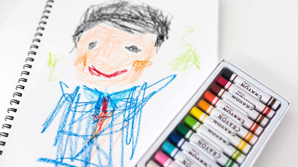 おとうさん – イラストストック「時短だ」