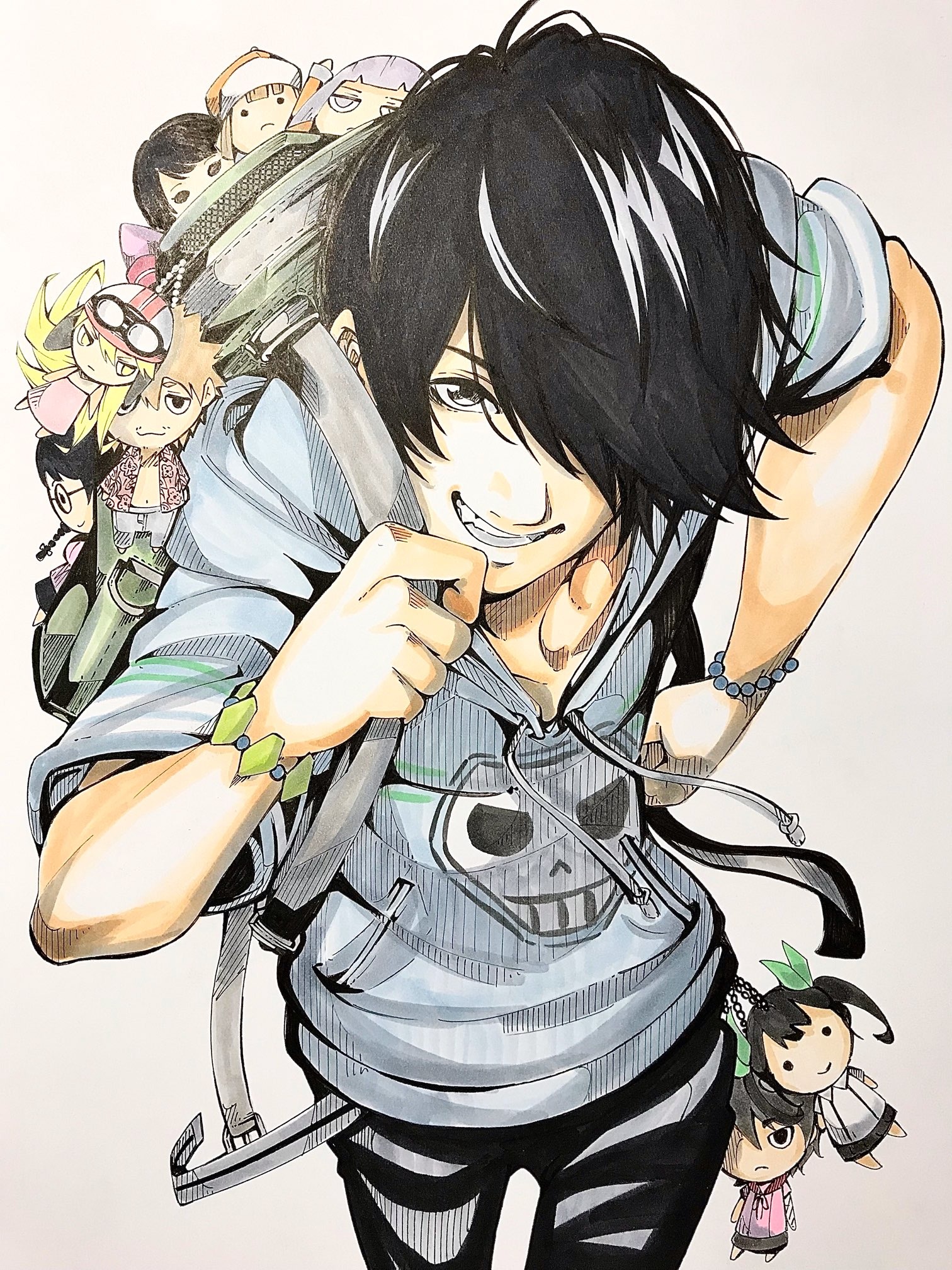 漫画『化物語』 - 阿良々木暦 BIG缶バッジAMNIBUS アムニバス