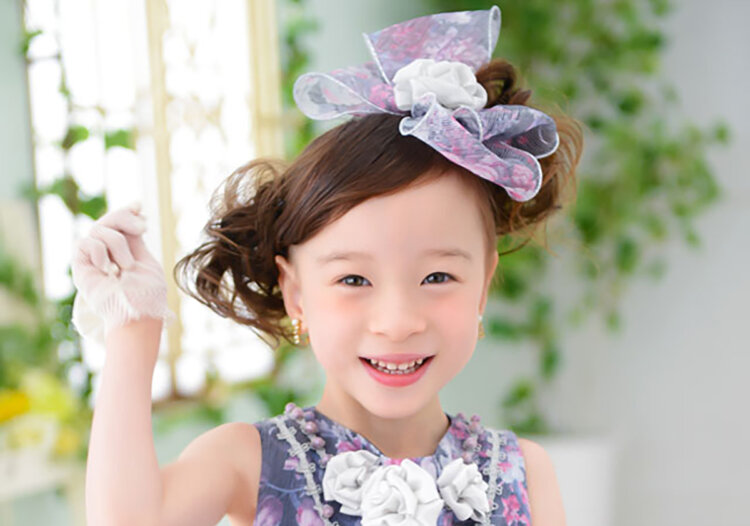 753 髪型 7歳 後悔しない！着物に合う可愛いヘアアレンジ＆髪飾り選び子供スタジオアオハル