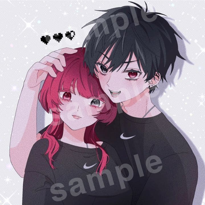 カップル ペア画 」のアイデア 150 件画, イラスト, カップル