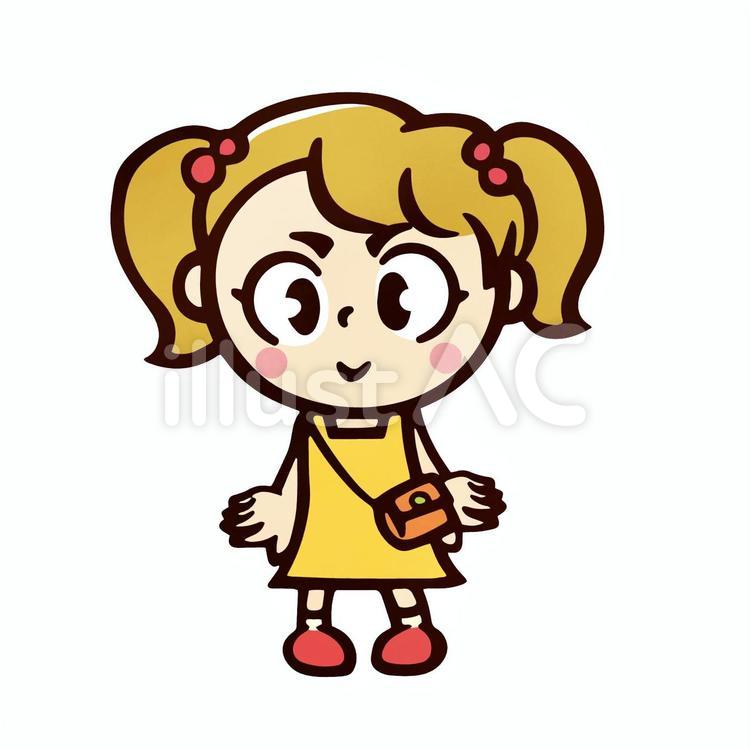 親子犬イラストかわいい天ファスナートートバッグ アイボリ