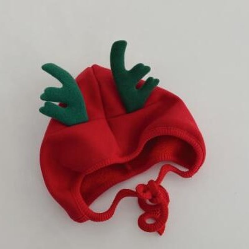 ベビー服 トナカイ帽子 クリスマスカラーロンパース サロペット 秋冬 男の子 女の子 ベビー