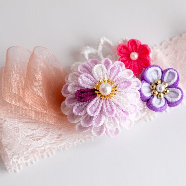 ベビー ヘアバンド リボン カチューシャ お宮参り お食い初め 誕生日 記念撮影mercariメルカリ官方指定廠商Bibian比比昂代買代購