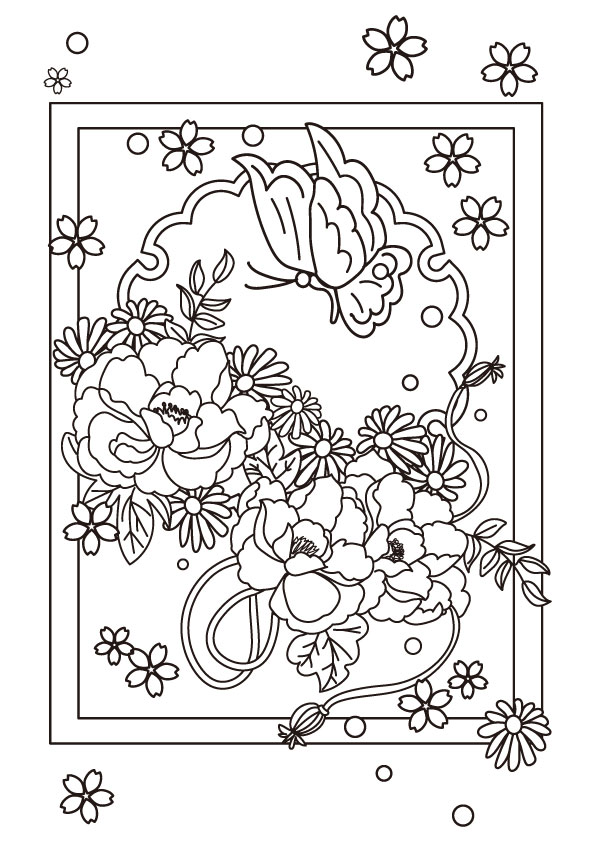 植物の無料ぬりえ一覧