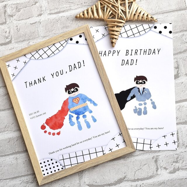 花束 ありがとう 敬老の日 手形アート