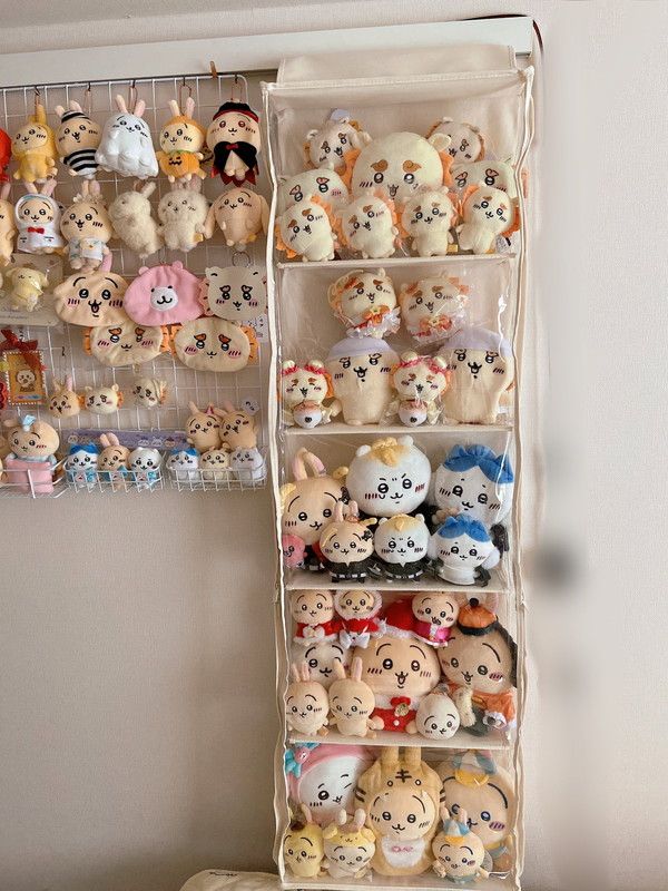Amazonぬいぐるみ 収納 大容量 ウォールポケット 4段収納ケース 収納 ディスプレイ 収納ボックス コレクション ドア掛け収納式ポケットホコリ防止ぬいぐるみウォールポケット クリア 見せる収納ウォールポケット オンライン通販