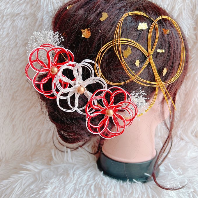 髪飾り ヴァイス ヘアアクセサリー 花 ドライフラワー プリザーブド 水引結婚式 和装 アクセサリー– 結婚式準備サイトCORDY コーディ