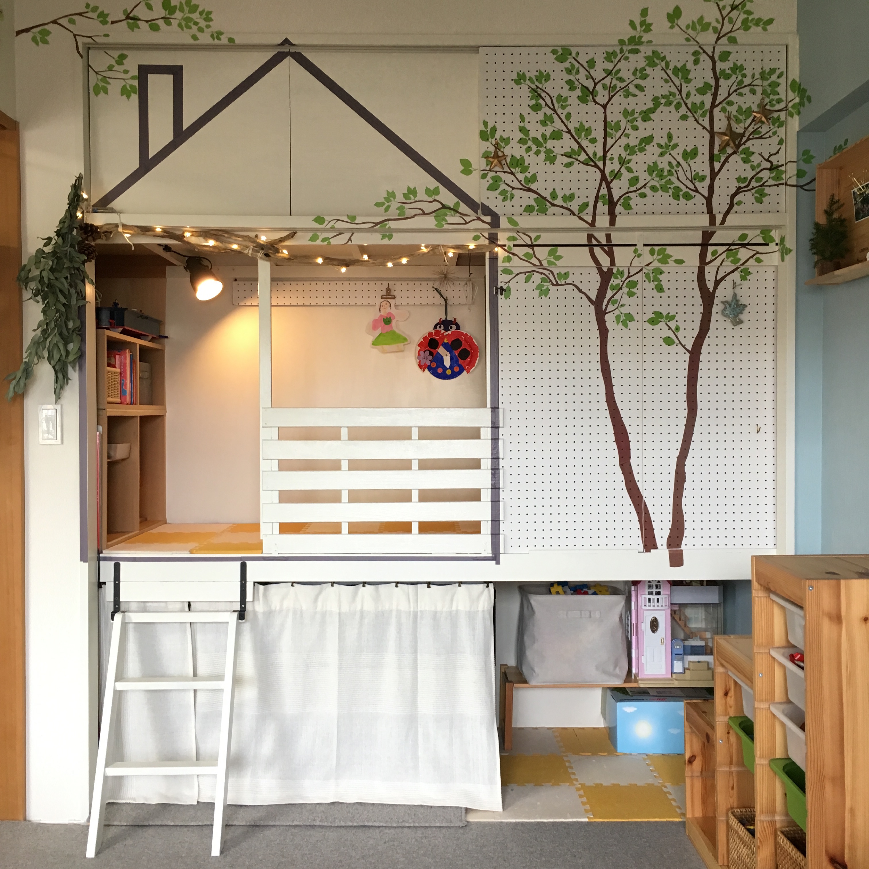 秘密基地ベッド すのこ ロフトベッド下は自分だけの秘密基地＆クローゼット！ – RASIK ラシク 家具・インテリア専門店