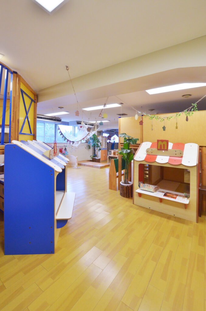 おままごとコーナーについてプライムスター保育園グループ