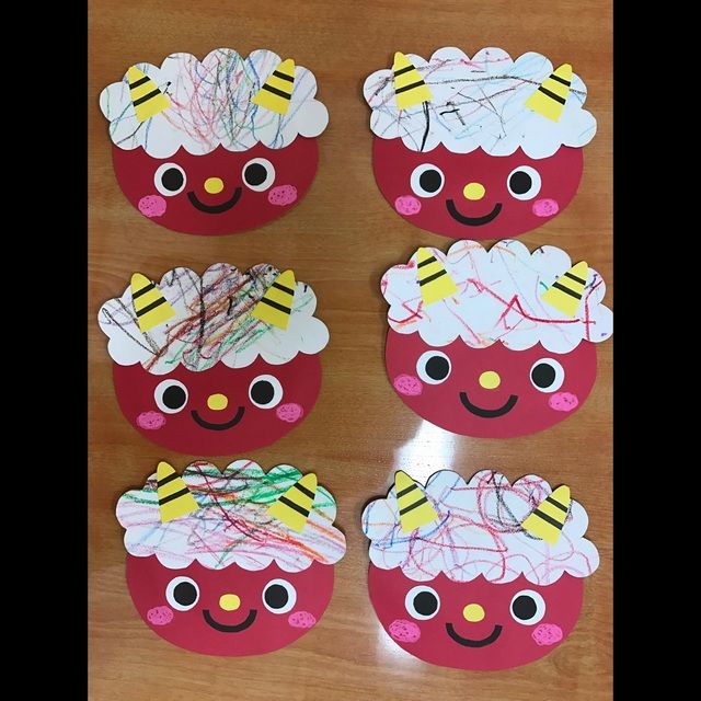 鬼のお面を作って遊んだよ！ - 形原南保育園 - 愛知県蒲郡市公式ホームページ