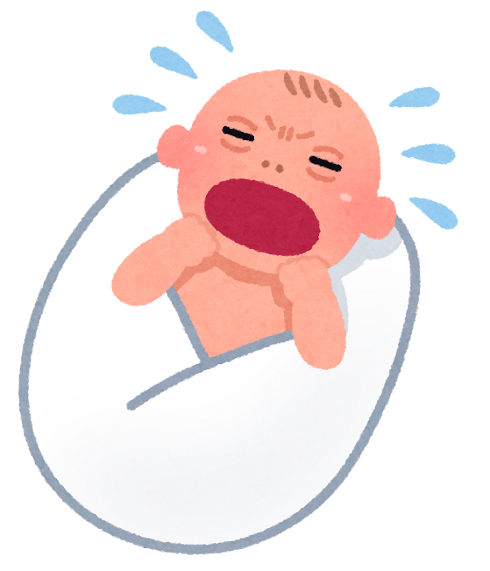 泣いている赤ちゃんのイラストかわいいフリー素材集 いらすとや