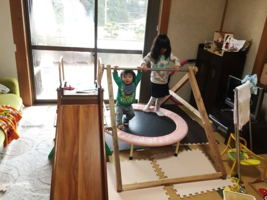 室内用 うんてい 自作 鉄棒