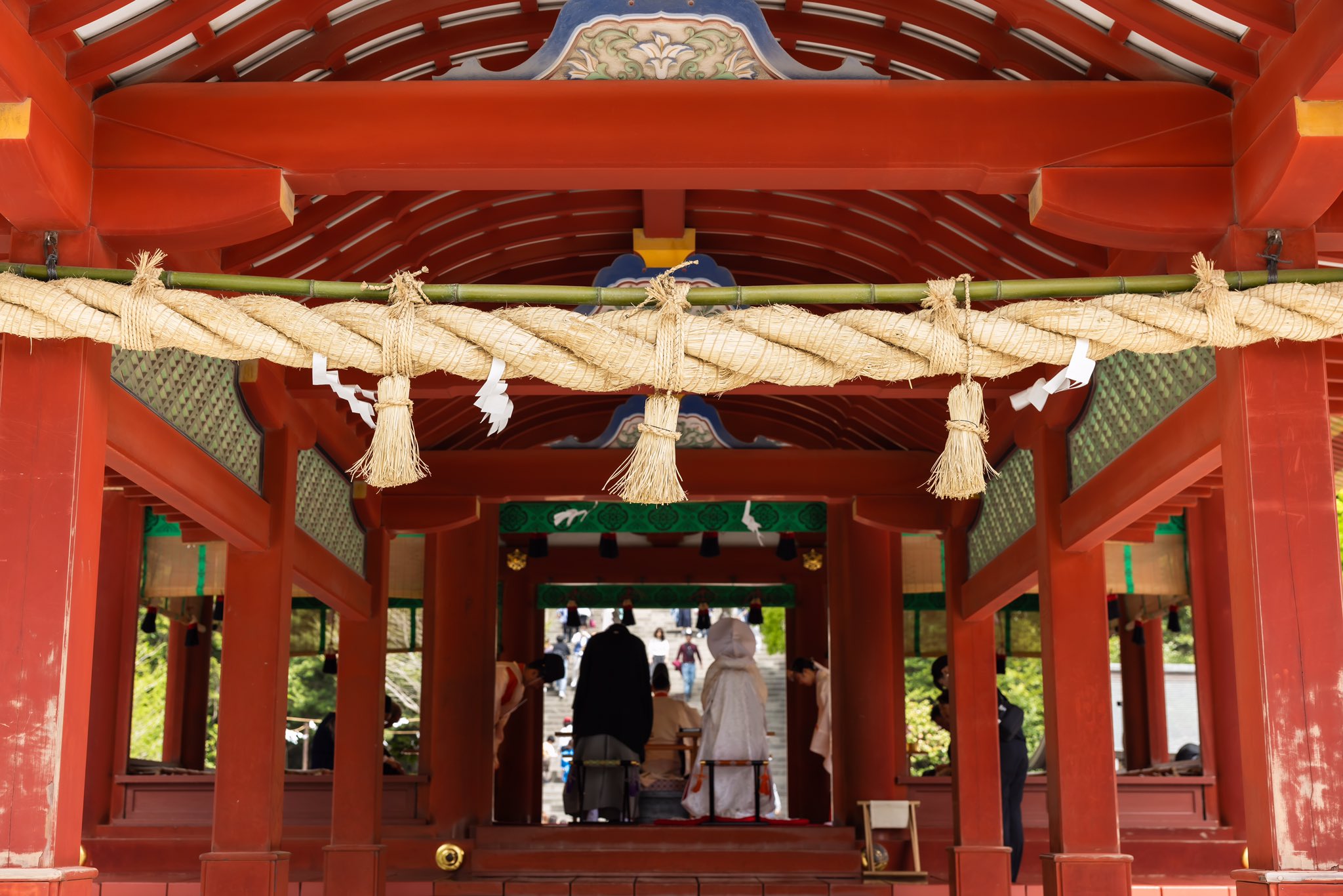 鎌倉での結婚式の日 鶴岡八幡宮挙式編おおたきあ