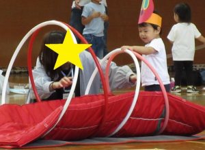 親子競技 1・2歳児クラス 幼保連携型認定こども園 花園幼稚園