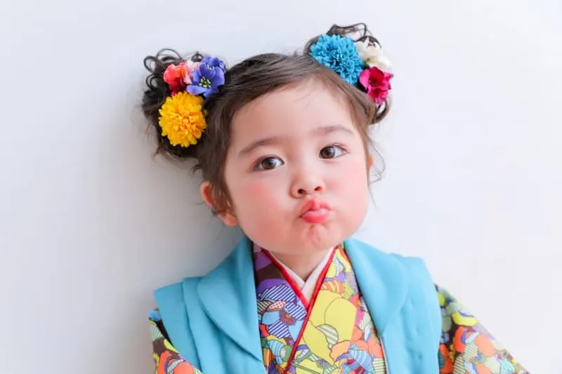 七五三髪飾り 桃割れ : つまみ細工鶫屋 つぐみや つれづれなるまま日記