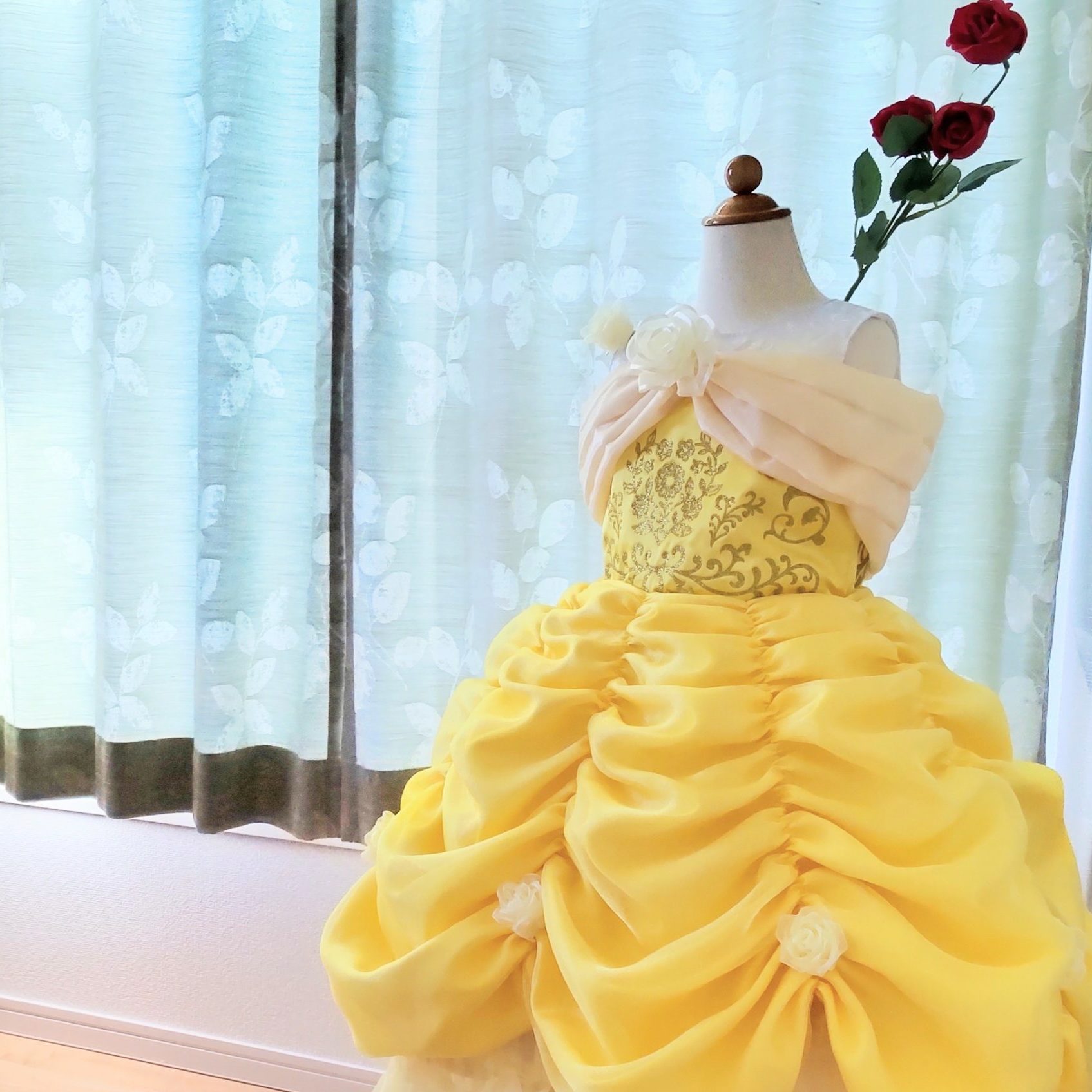 型紙不要 チュールワンピースの作り方発表会のドレスにおすすめ⭐︎手持ち服に縫える tulle dressbaby&kidsone-piece子供 ベビー 型紙無料