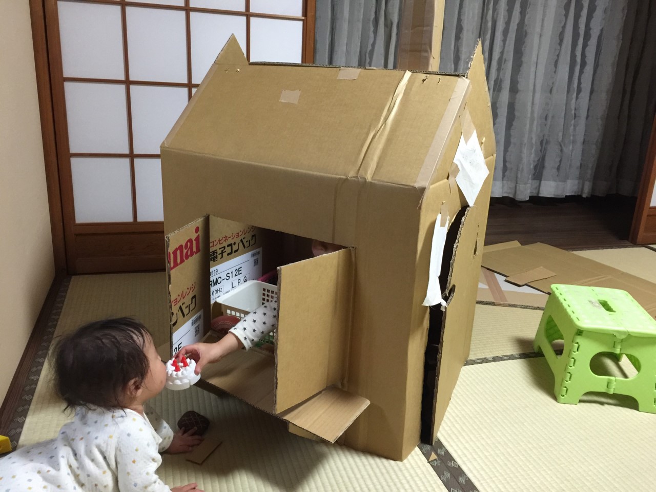 手作り段ボールハウスとKPの子供服 4歳4ヶ月 7m16d子連れで楽しむ旅行＆グルメ♡