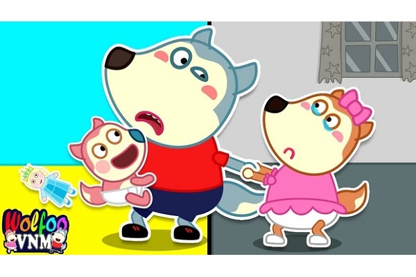 モダンなデザインのベトナムの国の旗とかわいい漫画アボカドのマスコットキャラクターPremiumベクトル素材