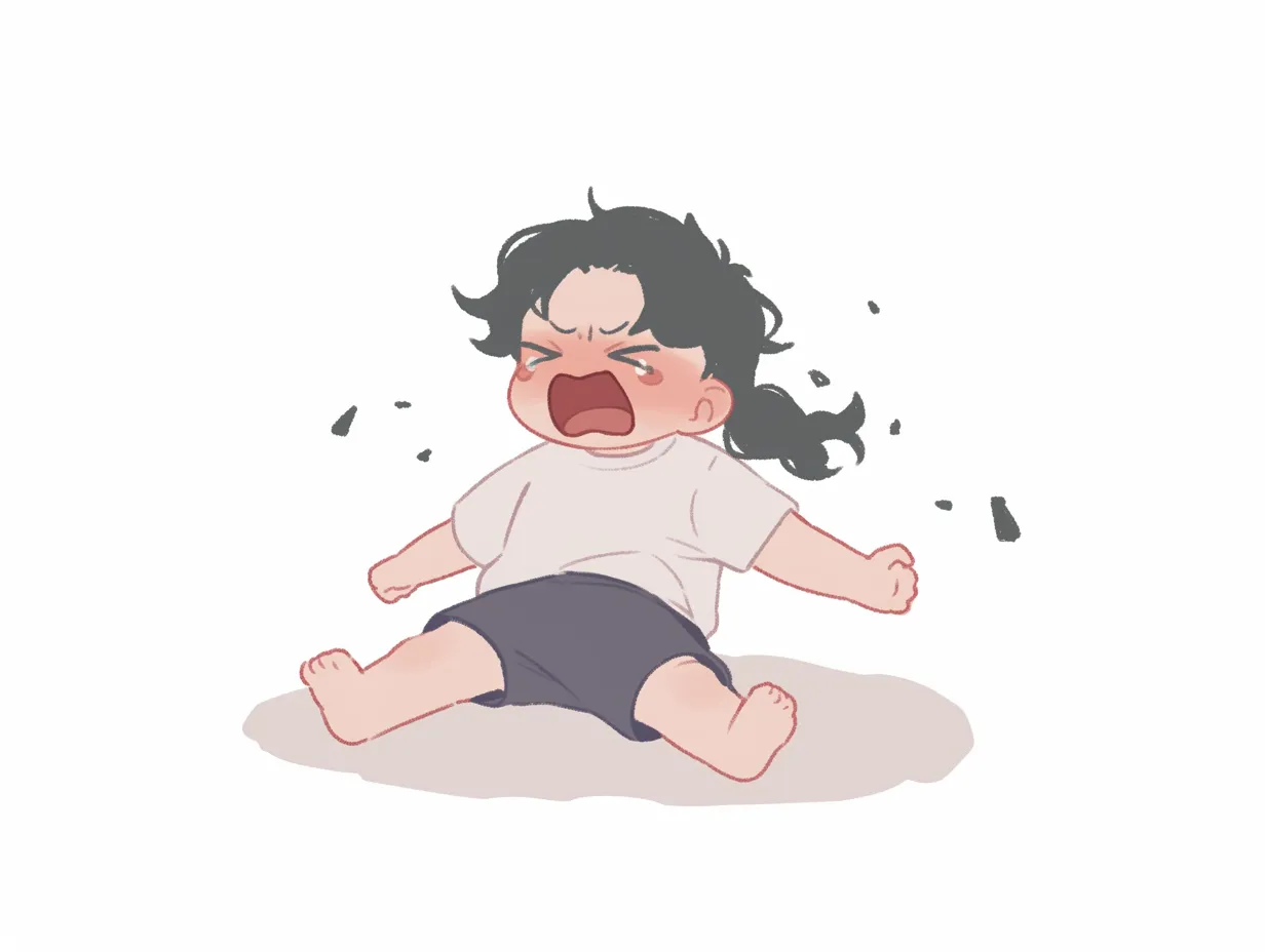 地団駄を踏むイラスト無料イラスト・フリー素材なら「イラストAC」