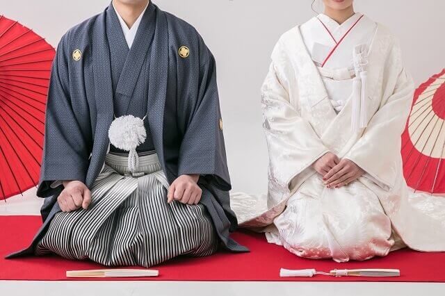 結婚しましたガーランド 扇子プロップス 前撮り 和装 小物 no.64 和装の前撮り