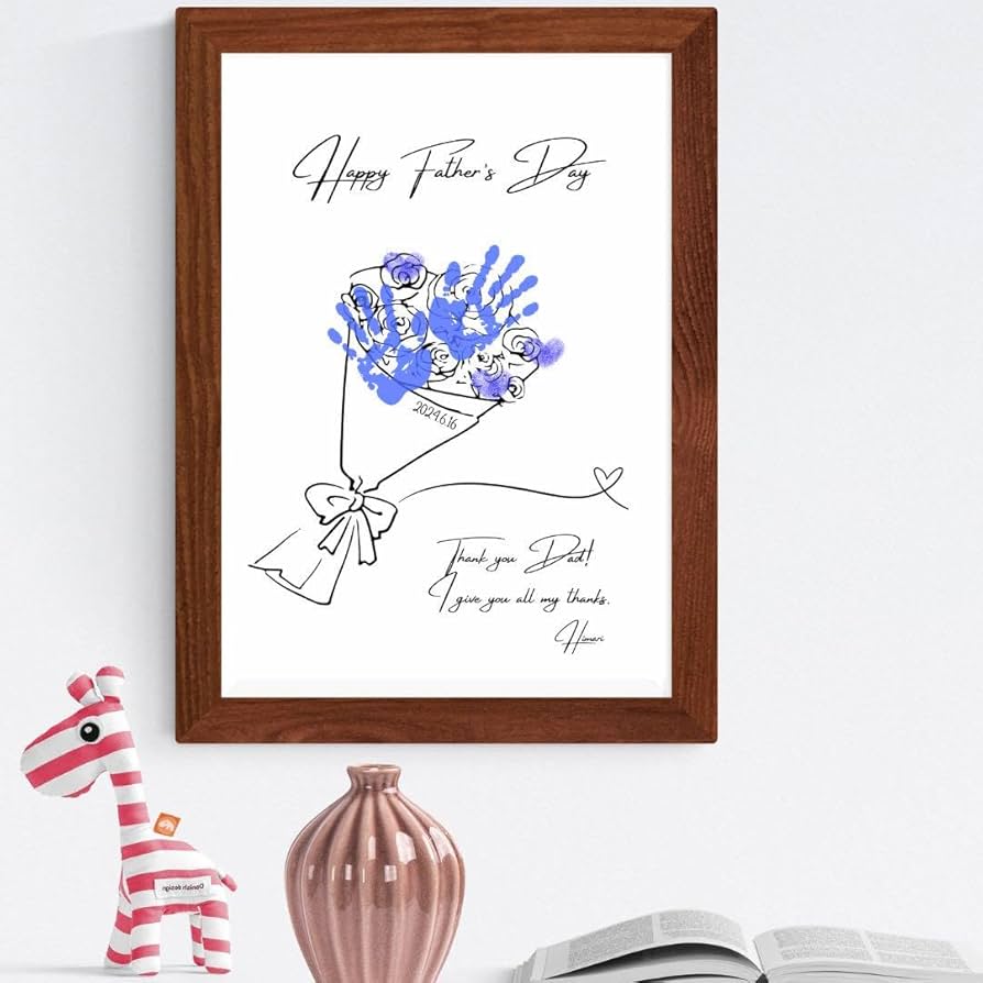 手形足形文字アート 父の日プレゼントは子供の手作りでパパを喜ばせよう！ - コドモアイ