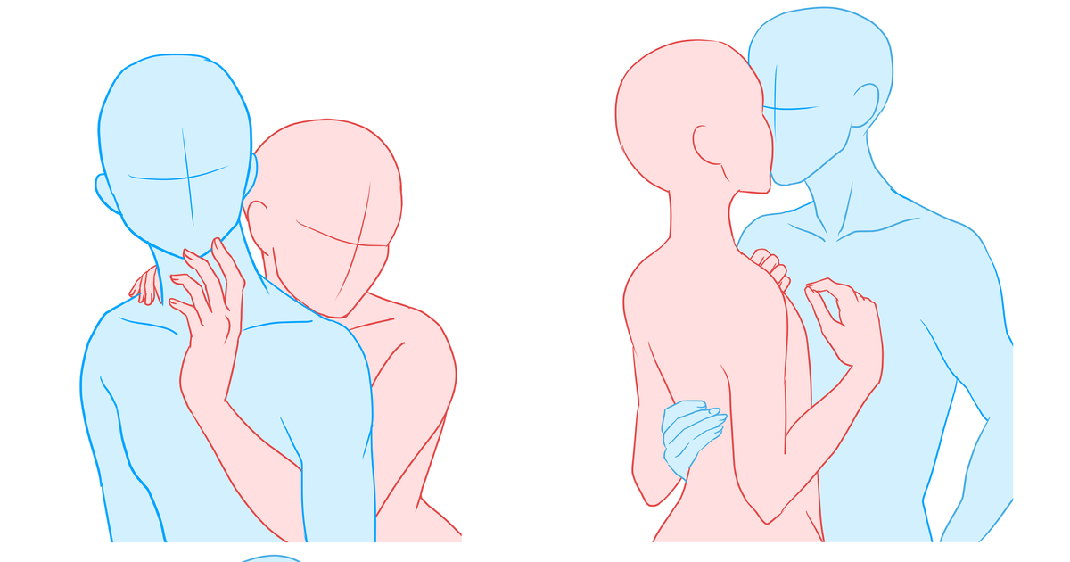 トレース素材 ポーズ トレス素材～キス編～ - Tonozakiのイラスト - pixiv